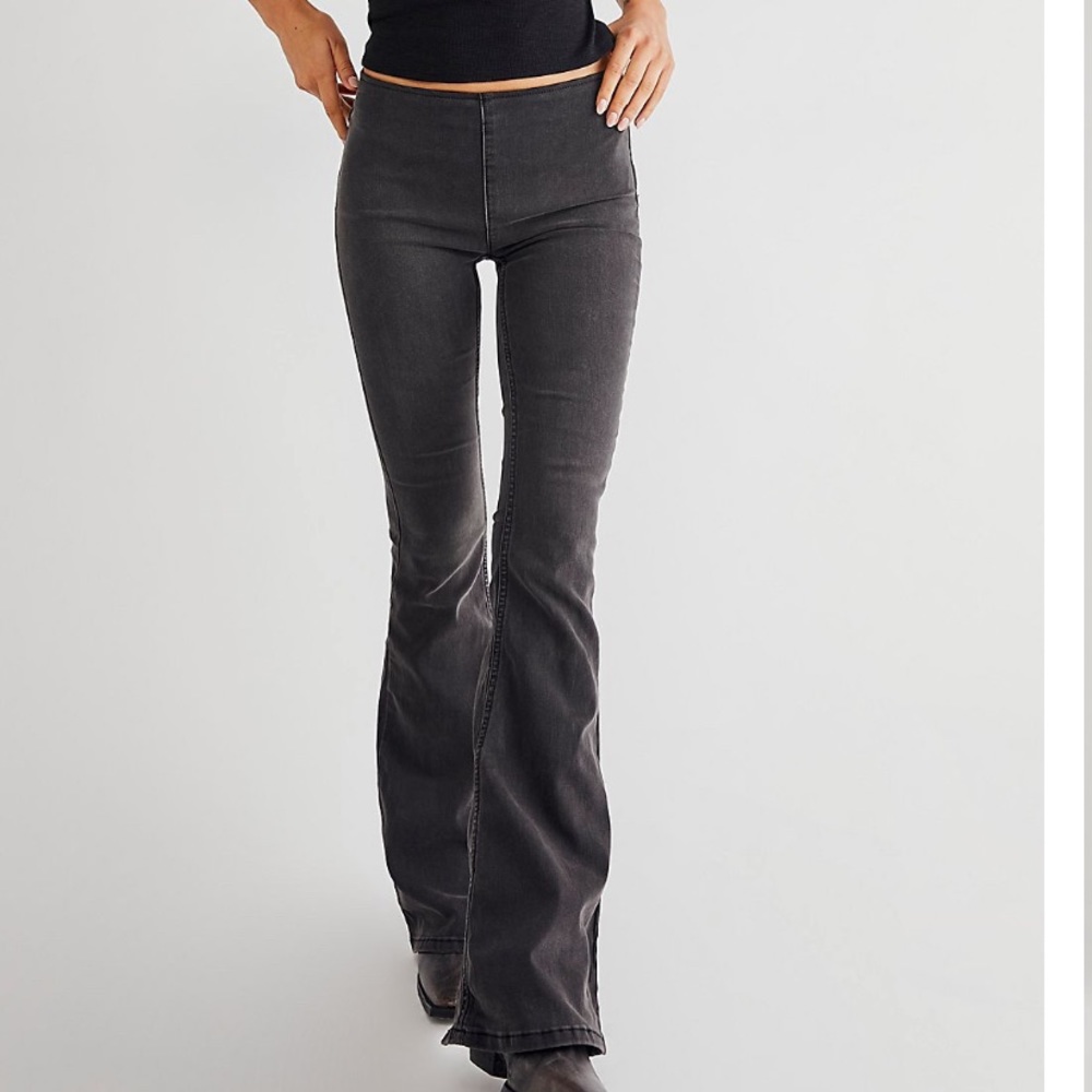 free people penny pull-on flare jeans